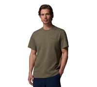 Columbia Camiseta básica de Manga Corta para Hombre, Color Verde Piedra, Talla XXL