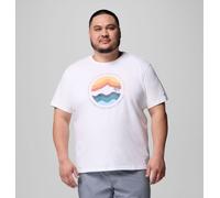 Columbia - Camiseta con estampado Path Lake™ II - Talla grande - Blanco - Talla 3X - Hombre