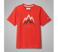 Columbia Camiseta técnica de Manga Corta Tech Trail Utility de Manga Corta para niños, súper sonica/energética, Talla S