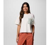 Columbia - Camiseta corta con bolsillo Cove Beach™ - Blanco - Talla XL - Mujer