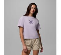 Columbia - Camiseta corta de ajuste relajado con estampado Rolling Bend™ - Violeta - Talla XL - Mujer