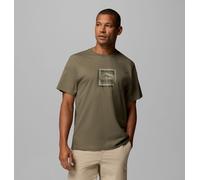 Columbia - Camiseta de algodón orgánico con estampado - Verde - Talla XS - Hombre