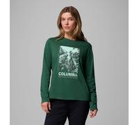 Columbia - Camiseta de manga larga con estampado Rolling Bend™ - Verde - Talla S - Mujer