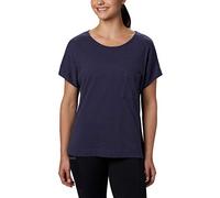 Columbia Camiseta de Verano para Mujer Chill T-Shirt, Mujer, Camiseta Mujer, 1885363, Nocturnal, L