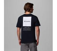Columbia Barton Springs-Camiseta gráfica de Manga Corta, Negro, L para Hombre