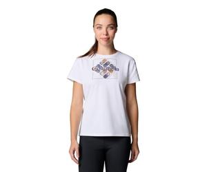 Columbia Camiseta Estampada de Manga Corta para Mujer, Sun Trek