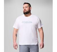 Columbia - Camiseta informal de algodón orgánico CSC™ Seasonal Logo - Talla grande - Blanco - Talla 1X - Hombre