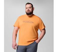 Columbia - Camiseta informal de algodón orgánico CSC™ Seasonal Logo - Talla grande - Naranja - Talla 4X - Hombre