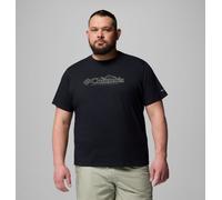 Columbia - Camiseta informal de algodón orgánico CSC™ Seasonal Logo - Talla grande - Negro - Talla 1X - Hombre