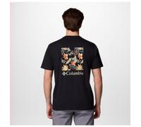 Columbia North Cascades Short Sleeve Tee men's black - pasteled framed XS