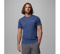 Columbia - Ropa de senderismo - Zero Rules Light SS Crew Dark Mountain - Talla M - Azul Azul M