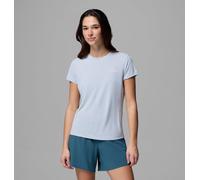 Columbia Zero Rules - Camiseta técnica de Manga Corta con Cuello Redondo para Mujer, Color Gris Cirro, Talla XL