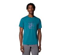 Camiseta de hombre Columbia Zero Rules™ Light Short sleeve Graphic Crew Talla: XXL / Color: verde/azul