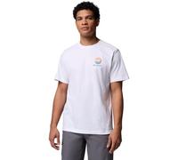 Columbia Camisetas para Hombre, Blanco, M
