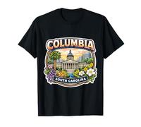 Columbia, Carolina del Sur, Souvenir City State Capital, Vintage Camiseta
