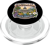 Columbia, Carolina del Sur, Souvenir City State Capital, Vintage PopSockets PopGrip para MagSafe