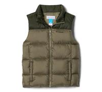 Columbia Chaleco acolchado para jóvenes, chaleco acolchado, calentador de cuerpo, verde piedra/verde, talla XL