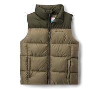 Columbia Chaleco acolchado unisex para jóvenes, chaleco acolchado, calentador de cuerpo, verde piedra, verde, talla XS