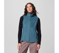 Columbia Benton Springs - Chaleco de forro polar para mujer, color azul claro, talla XS