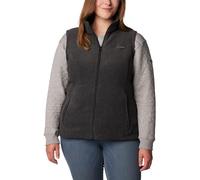 Columbia Benton Springs de Talla Grande Chaleco de Forro Polar, Carbón Jaspeado/carbón Jaspeado, XL para Mujer