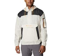 Columbia Challenger Windbreaker, Chaqueta Cortavientos Ligera para Hombre, Chalk/Shark, Talla XL