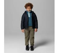 Columbia Powder Pass - Chaqueta con capucha para jóvenes, chaqueta acolchada con capucha, color negro, talla S