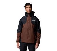 Columbia Chaqueta Bugaboo 3 con forro polar intercambiable para hombre, abrigo de invierno 3 en 1, color tabaco, negro, talla S
