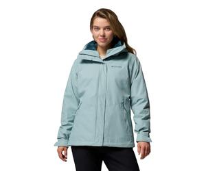 Columbia Chaqueta Bugaboo 3 con forro polar intercambiable para mujer, abrigo de invierno 3 en 1, azul aplastado, talla M