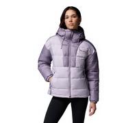 Columbia Chaqueta con capucha Pike Lake 3 para mujer, chaqueta acolchada con capucha, lavanda perla, morado pizarra, talla L