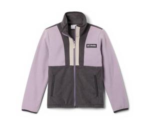Columbia Chaqueta de forro polar con cremallera completa, unisex, Back Bowl 2, chaqueta de forro polar con cremallera completa, morado pizarra, tiburón, piedra oscura, talla XS