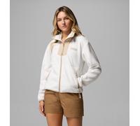 Columbia Sequoia Grove - Chaqueta de forro polar con cremallera completa para mujer, color sal marina/fósil antiguo, talla XL