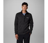 Columbia Suéter para Hombre con Cremallera Completa, Color Negro Jaspeado, L