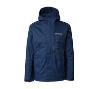 COLUMBIA Chaqueta de montaña 'Pouring Adventure' azul oscuro / blanco M azul oscuro / blanco
