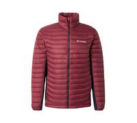 Columbia Powder Pass - Chaqueta híbrida para hombre, chaqueta acolchada, vino rico, negro, talla M