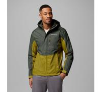 Columbia Pouring Adventure 3 - Chaqueta impermeable para hombre, color verde/verde musgo, talla XXL