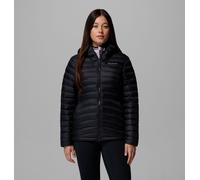 Columbia Sportswear Chaqueta con capucha Corelite Down para mujer, negro, M