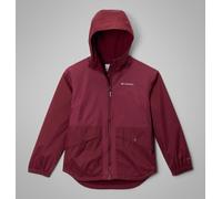 Columbia - Chaqueta impermeable con forro polar Rainy Trails™ III -Rojo - Talla S (8 a) - Niña