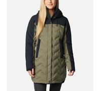 Columbia - Chaqueta impermeable de plumón y largo medio con capucha Mountain Croo™ III - Verde - Talla XL - Mujer
