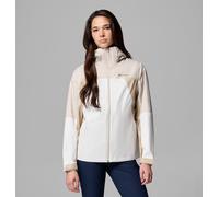 Columbia Inner Limits 4 - Chaqueta impermeable para mujer, color sal marina/piedra oscura/fósil antiguo, talla S