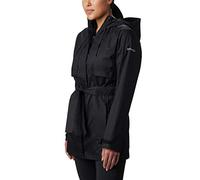 Columbia Chaqueta impermeable Pardon My Trench 2019 para mujer, transpirable, ligera, negra, talla L