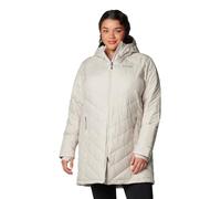 Columbia Chaqueta Larga con Capucha Heavenly Acolchada, Gris Oscuro, M para Mujer
