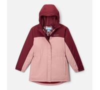 Columbia - Chaqueta larga, impermeable y aislante con capucha Hikebound™ II -Rojo - Talla L (14-16 a) - Niña