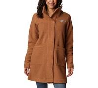 Columbia - Chaqueta Larga Panorama para Mujer, Marrón Claro, XL