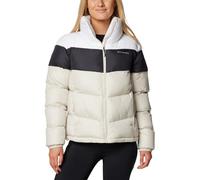 Columbia Chaqueta Puffect II con bloques de color para mujer, Piedra oscura/negro/blanco, Large