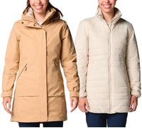 Columbia - Chaquetas Mujer - Pulaski II Interchange Jacket Canoe Dark Stone para Mujer - Talla XS - Beige Beige XS