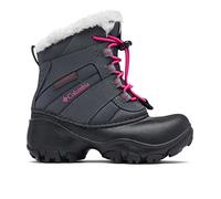 Columbia CHILDRENS ROPE TOW III WATERPROOF, Botas de Nieve Unisex niños, Dark Grey, Haute Pink, 30 EU