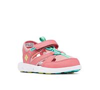 Columbia Childrens Techsun Wave Sandalias De Senderismo Y Trekking para Unisex niños, Rojo (Wild Salmon x Voltage), 26 EU