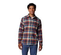 Columbia Cornell Woods Flannel Long Sleeve Shirt Camisa de Manga Larga, Collegiate Navy Classic Multi Tartán, S para Hombre