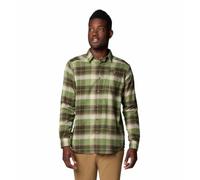 Columbia Cornell Woods Flannel Long Sleeve Shirt Camisa de Manga Larga, Stone Green Classic Multi Tartán, XXL para Hombre