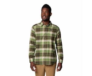 Columbia Cornell Woods Flannel Long Sleeve Shirt Camisa de Manga Larga, Stone Green Classic Multi Tartán, XXL para Hombre